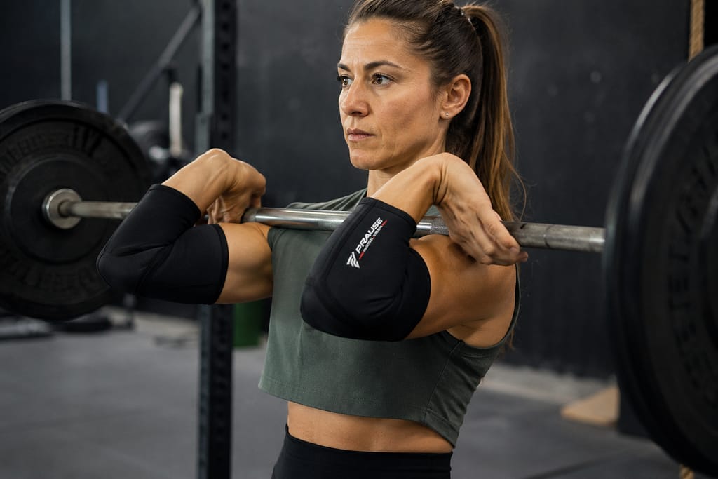 ¿Qué llevas siempre en tu mochila de entrenamiento? Coderas PRAUSE negras de 5 mm para entrenamiento de fuerza