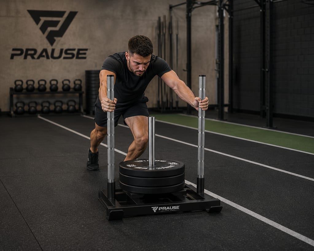 Cómo montar un home gym de cross training: guía completa trineo de empuje prause